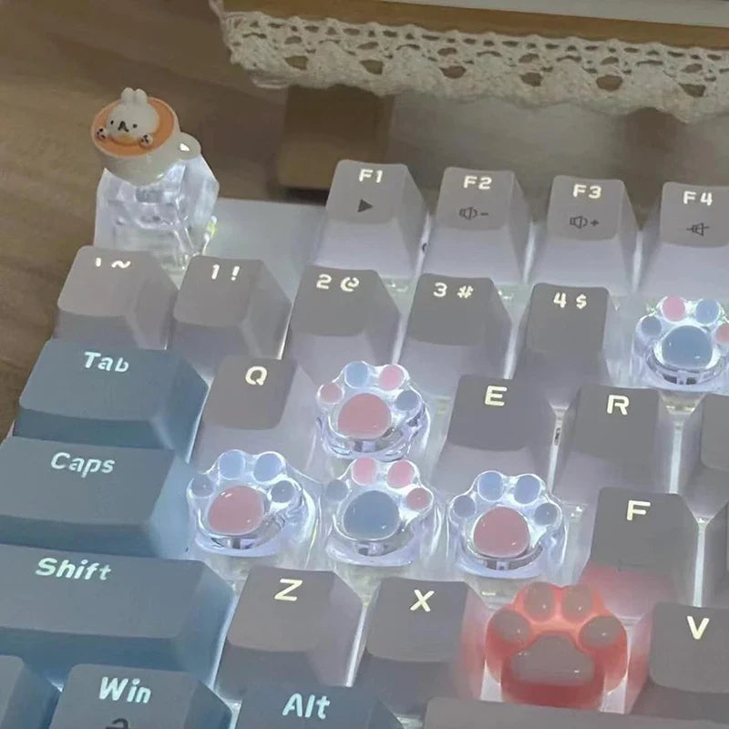 Cute Cat Paw Keyboard Keycap
